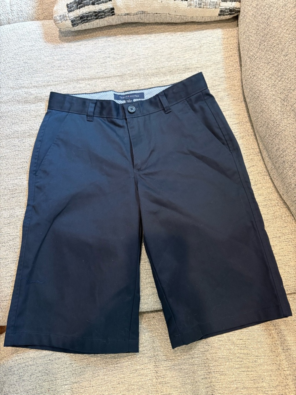 Tommy Hilfiger Navy Boys' Casual Flat-Front Shorts